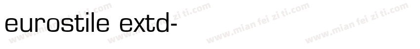 eurostile extd字体转换